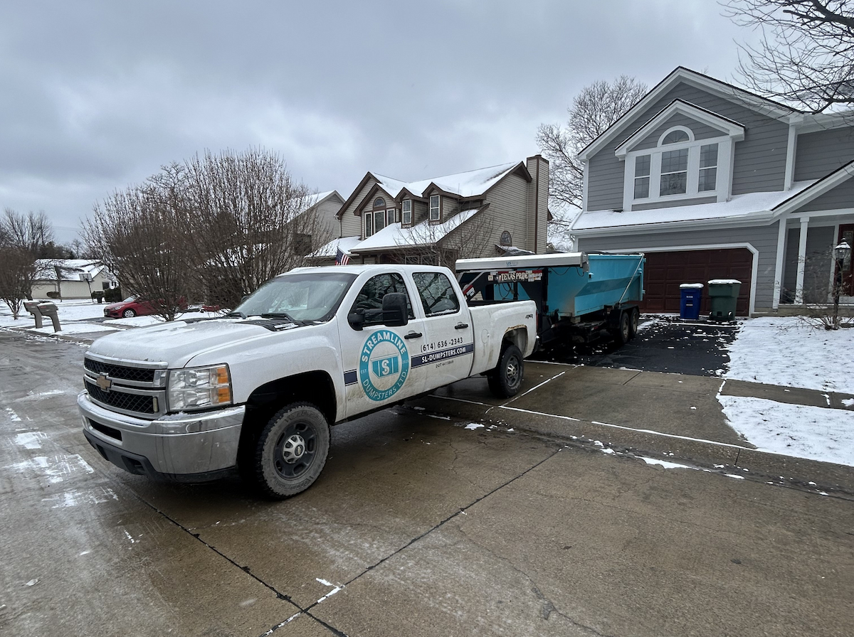 Dumpster rental strategy for house flipping in Columbus Ohio