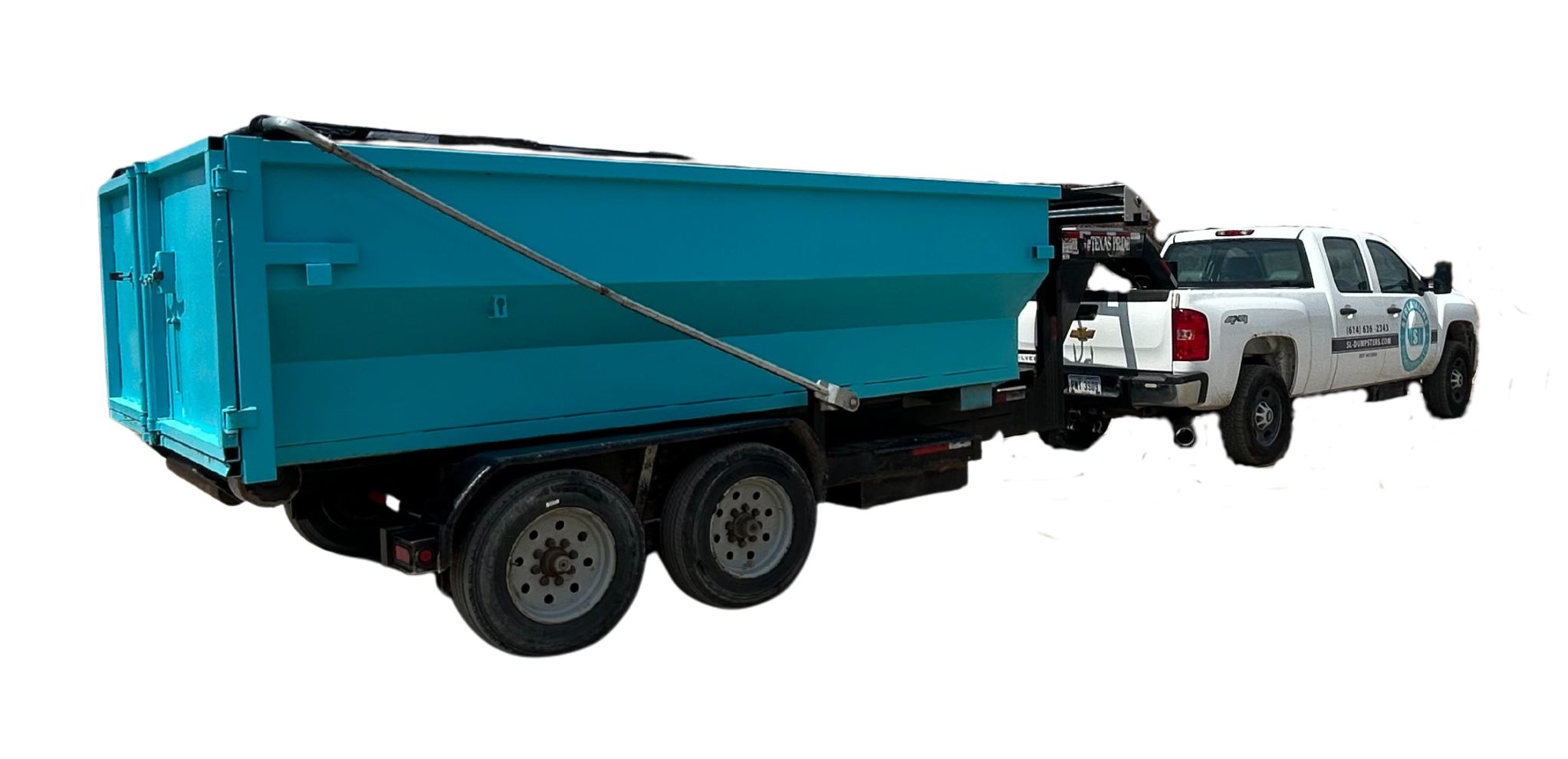 Junk removal service truck